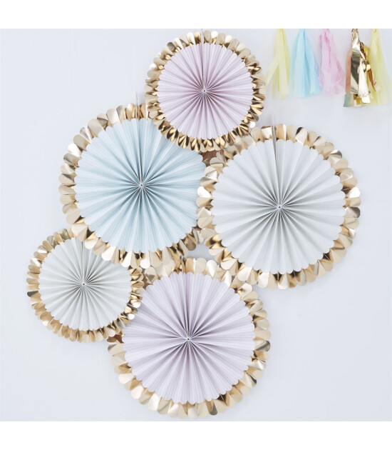 Ginger Ray Altın Detaylı Pastel Çarklar