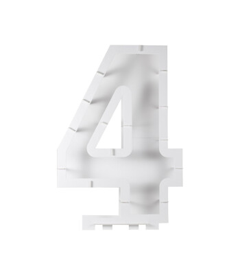 Ginger Ray Balon Standı - 4 Rakamı