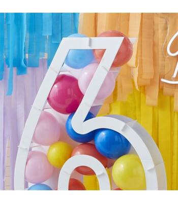 Ginger Ray Balon Standı - 6 Rakamı