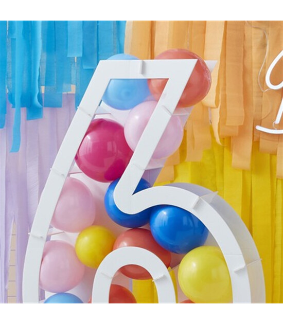Ginger Ray Balon Standı - 6 Rakamı