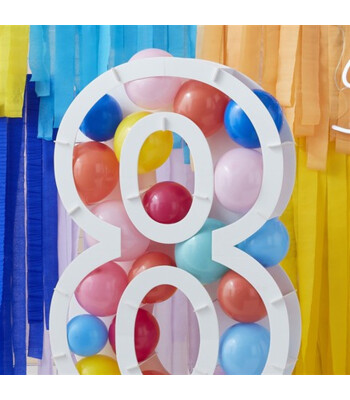 Ginger Ray Balon Standı - 8 Rakamı