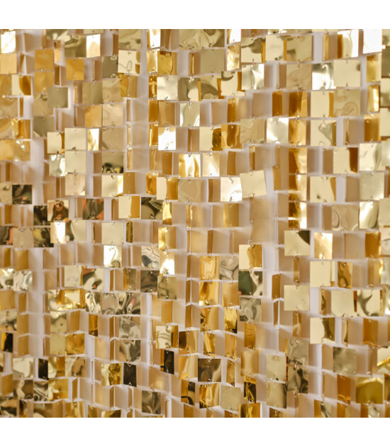 Ginger Ray - Backdrop - Sequin Wall - Gold/Champagne - Arka Fon - Payetli Duvar - Altın/Şampanya