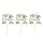 Ginger Ray - Hey Baby Botanical Cupcake Toppers - Hey Baby Botanik Cupcake Süsleri