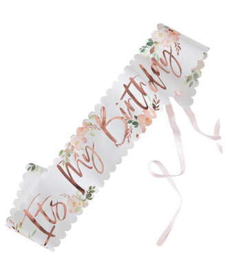 Ginger Ray It's My Birthday Çiçekli Kuşak