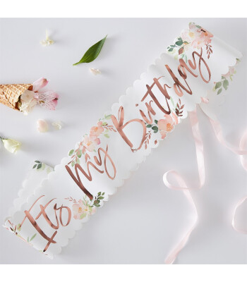 Ginger Ray It's My Birthday Çiçekli Kuşak