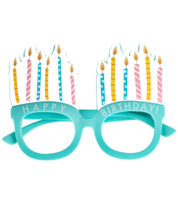 Ginger Ray - Fun Glasses - Balloon And Candle Fun Glasses - Eco - Eğlenceli Parti Gözlükleri