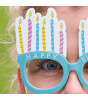 Ginger Ray - Fun Glasses - Balloon And Candle Fun Glasses - Eco - Eğlenceli Parti Gözlükleri