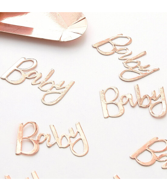 Ginger Ray Baby Shower Konfeti // Rose Gold