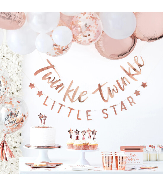 Ginger Ray Baby Shower Konfeti // Rose Gold
