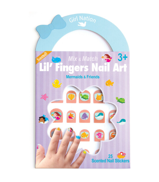 Girl Nation Lil Fingers Tırnak Sticker // Mermaids & Friends