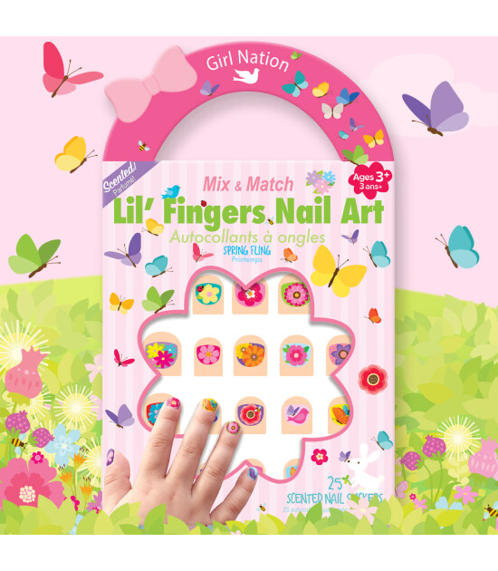 Girl Nation Lil Fingers Tırnak Sticker // Spring Fling