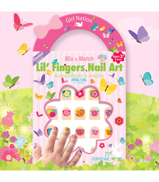 Girl Nation Lil Fingers Tırnak Sticker // Spring Fling