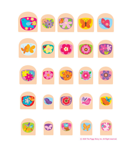 Girl Nation Lil Fingers Tırnak Sticker // Spring Fling