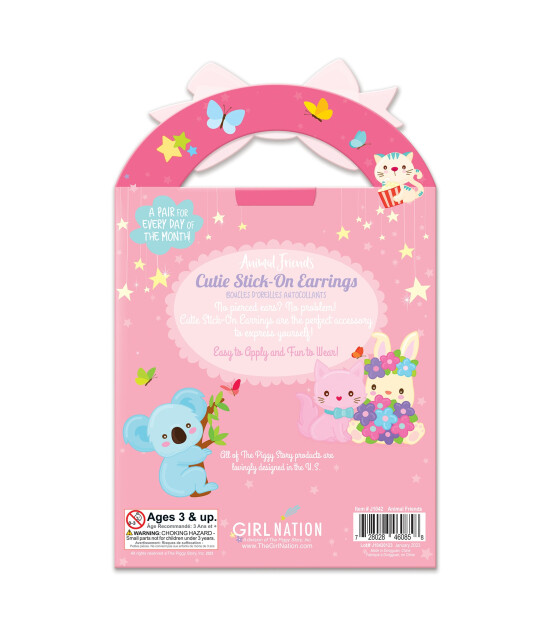 Girl Nation Cutie Sticker Küpe // Animal Friends