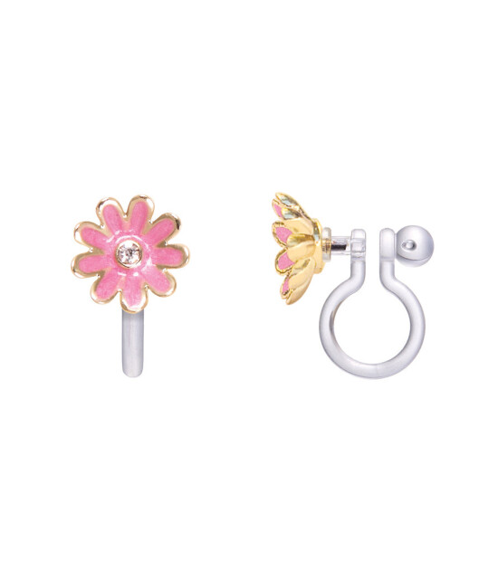 Girl Nation Clip On Klipsli Küpe // Pink Daisy