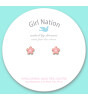 Girl Nation Cutie Küpe // Pink Fancy Flower