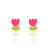 Girl Nation Cutie Küpe // Little Pink Flower