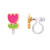 Girl Nation Clip On Klipsli Küpe // Bunny Mermaid