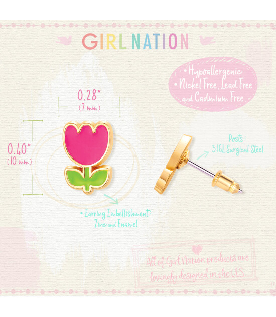 Girl Nation Cutie Küpe // Tiny Tulip