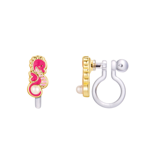 Girl Nation Clip On Klipsli Küpe // Seahorse
