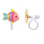 Girl Nation Clip On Klipsli Küpe // Bunny Mermaid