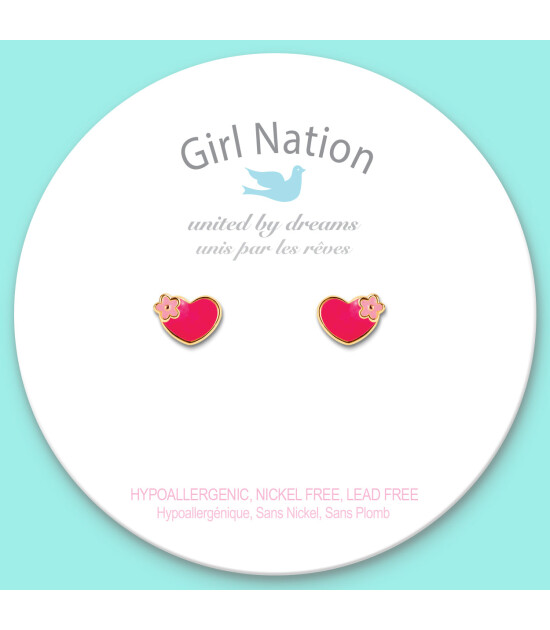 Girl Nation Cutie Küpe // Hearts and Flowers