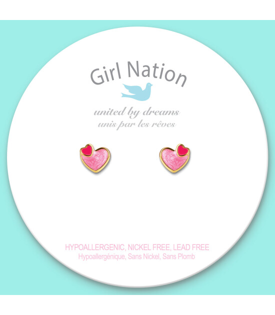 Girl Nation Cutie Küpe // Heart 2 Heart
