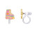 Girl Nation Clip On Klipsli Küpe // Bunny Mermaid