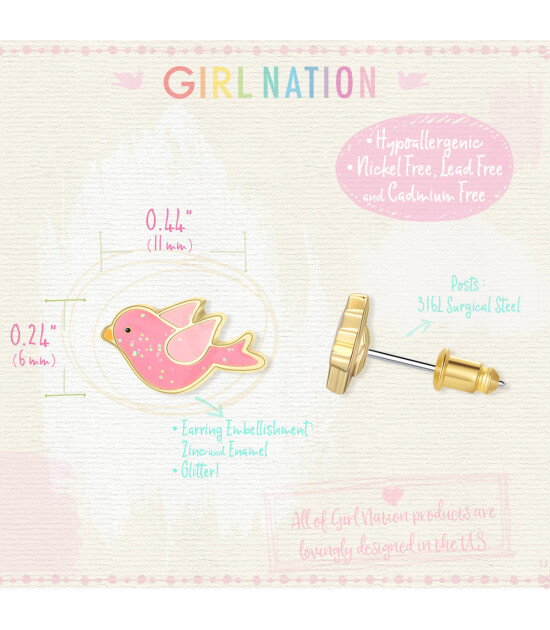 Girl Nation Cutie Küpe // Twinkle Bird