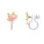 Girl Nation Clip On Klipsli Küpe // Bunny Mermaid