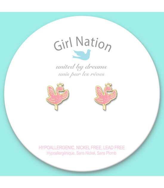Girl Nation Cutie Küpe // Sparkly Swan