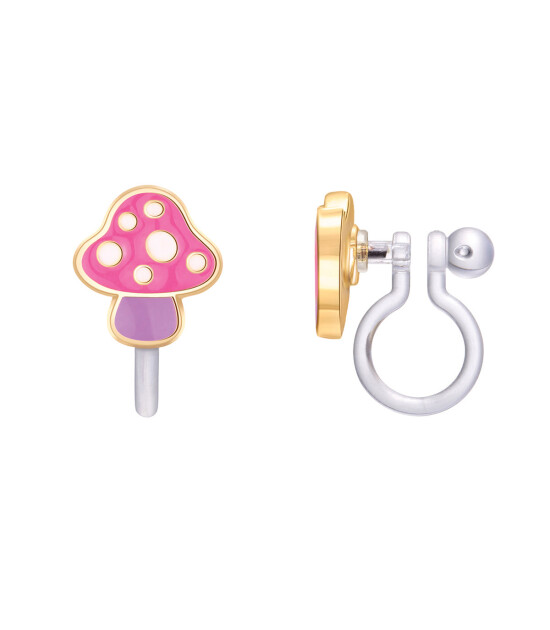 Girl Nation Clip On Klipsli Küpe // Mini Mushroom