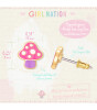 Girl Nation Cutie Küpe // Mini Mushroom