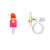 Girl Nation Clip On Klipsli Küpe // Bunny Mermaid