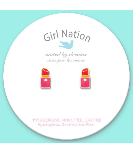 Girl Nation Cutie Küpe // Lipstick Chick