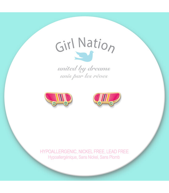 Girl Nation Cutie Küpe // Sassy Skateboard