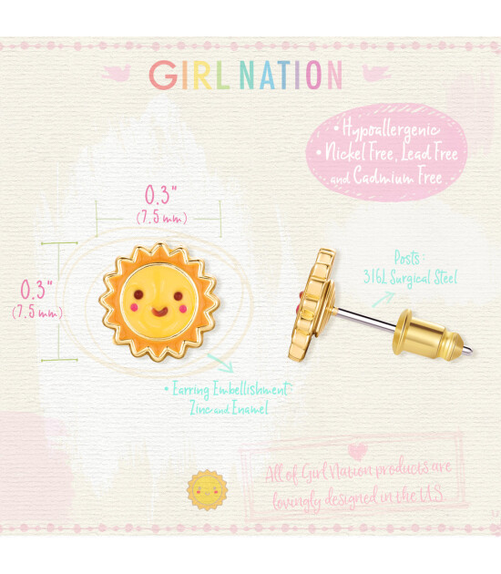 Girl Nation Cutie Küpe // Sunny Day