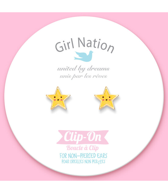 Girl Nation Clip On Klipsli Küpe // Shining Stars