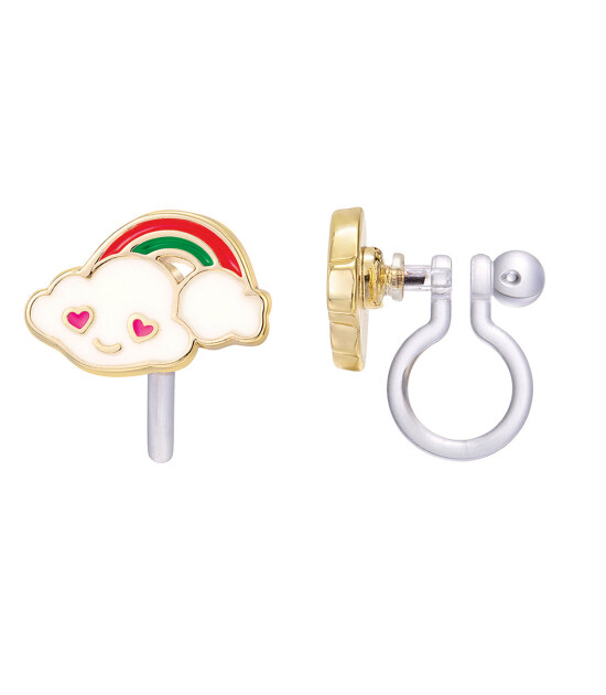 Girl Nation Clip On Klipsli Küpe // Cloud Luvs Rainbow
