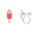Girl Nation Clip On Klipsli Küpe // Bunny Mermaid