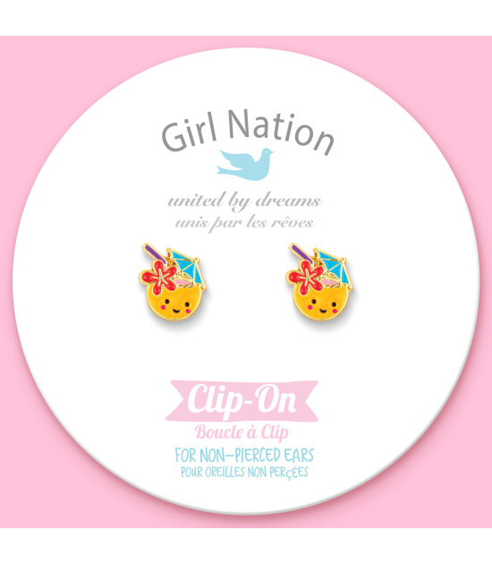 Girl Nation Clip On Klipsli Küpe // Pinita Colada