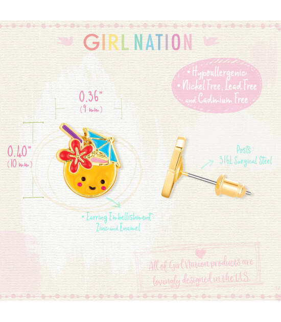 Girl Nation Cutie Küpe // Pinita Colada