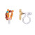 Girl Nation Clip On Klipsli Küpe // Bunny Mermaid