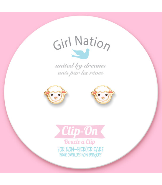 Girl Nation Clip On Klipsli Küpe // Lovely Lamb
