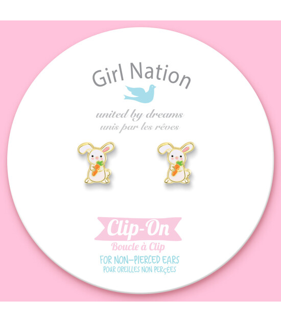 Girl Nation Clip On Klipsli Küpe // Bunny Hugs