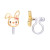 Girl Nation Clip On Klipsli Küpe // Bunny Mermaid
