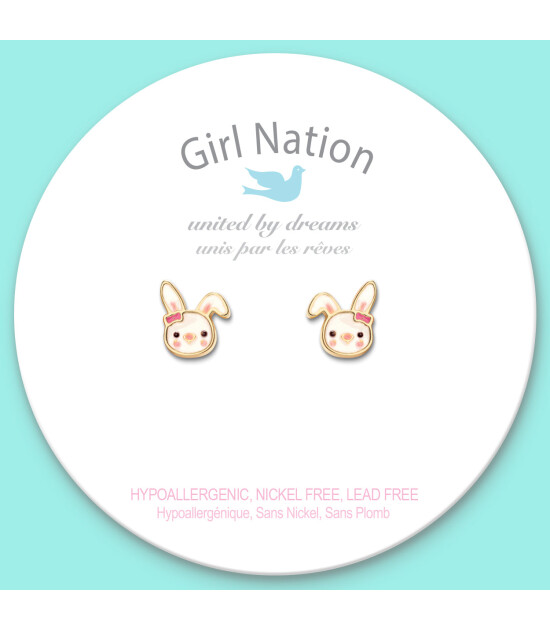 Girl Nation Cutie Küpe // Bouncy Bunny