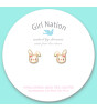 Girl Nation Cutie Küpe // Bouncy Bunny