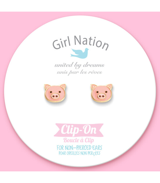 Girl Nation Clip On Klipsli K&uuml;pe //&nbsp;Precious Pig