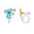 Girl Nation Clip On Klipsli Küpe // Bunny Mermaid